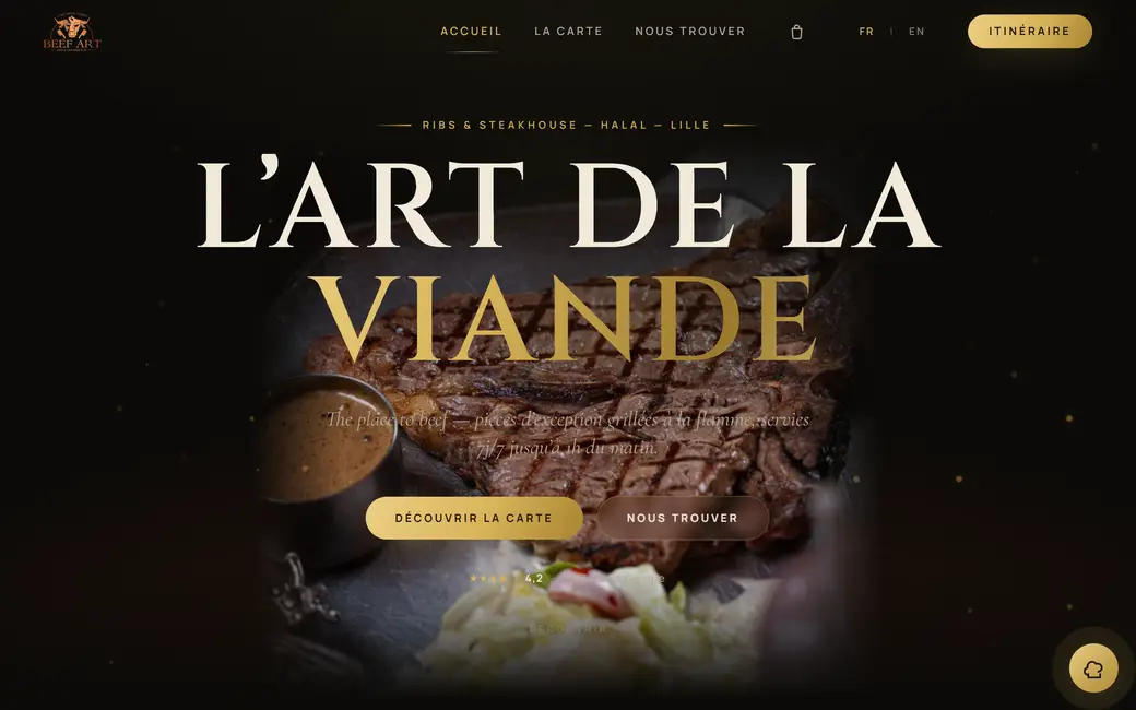 لقطة من موقع BEEF ART
