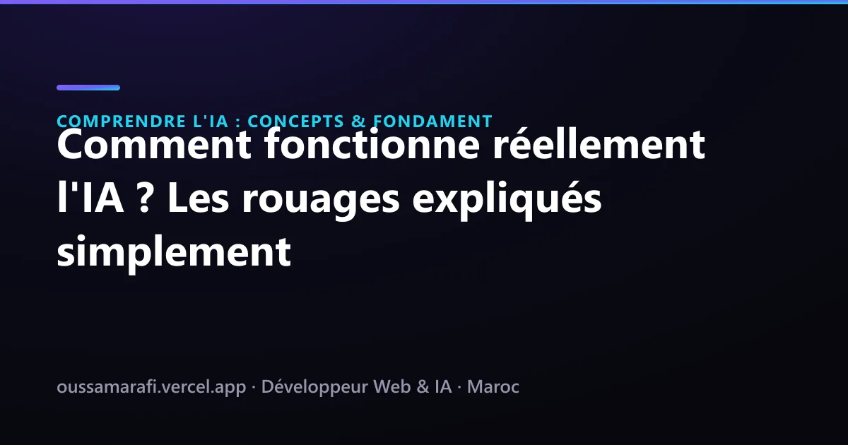 Illustration de l'article : Comment fonctionne réellement l'IA ? Les rouages expliqués simplement