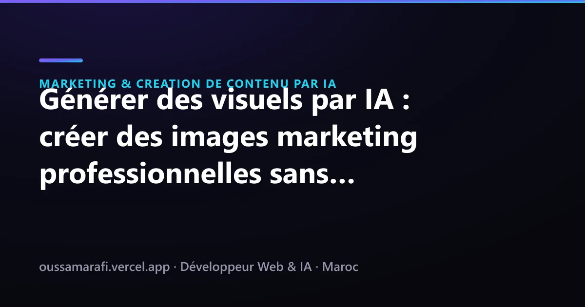 Illustration de l'article : Générer des visuels par IA : créer des images marketing professionnelles sans graphiste