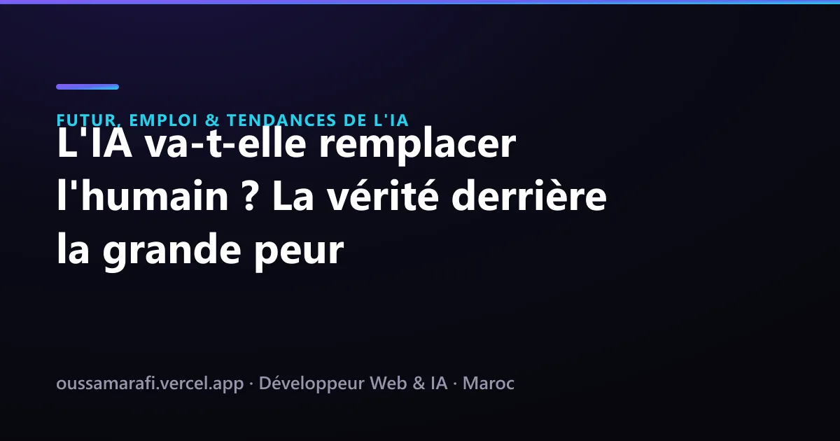 Illustration de l'article : L'IA va-t-elle remplacer l'humain ? La vérité derrière la grande peur